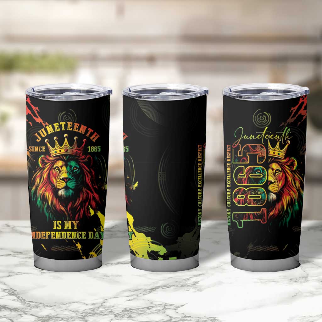 Juneteenth Is My Independence Day Tumbler Cup