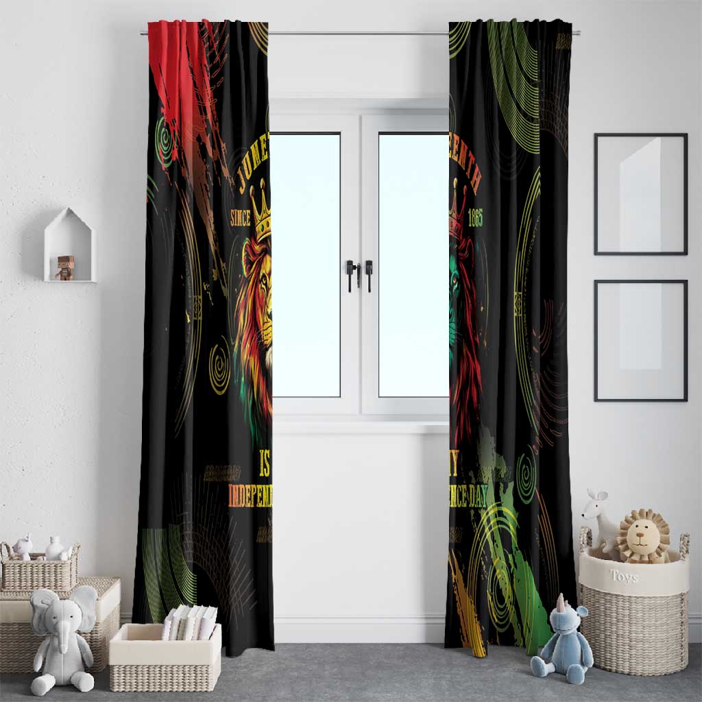 Juneteenth Is My Independence Day Window Curtain