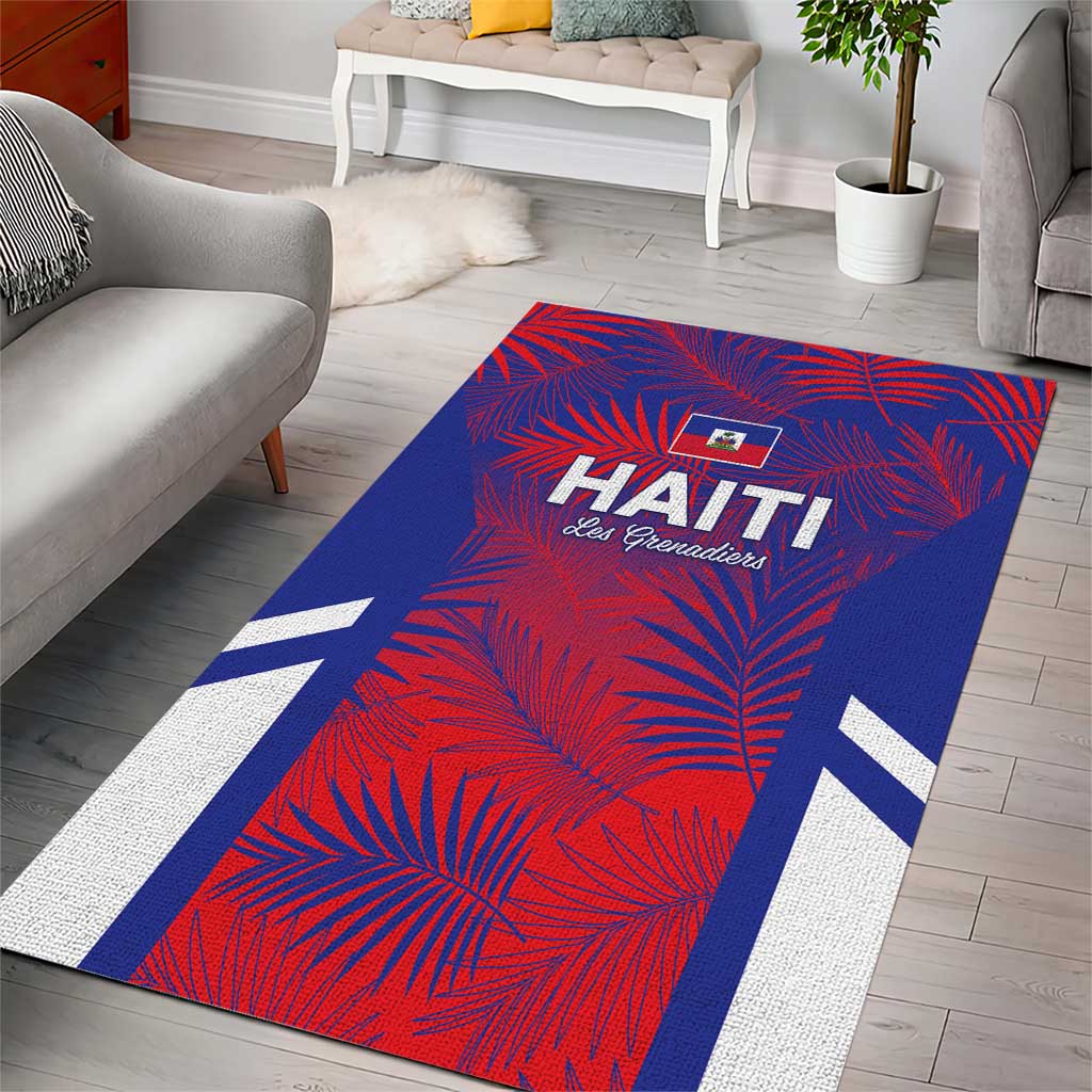 Les Grenadiers Haiti Football Area Rug Tropical Vibes - African Pride