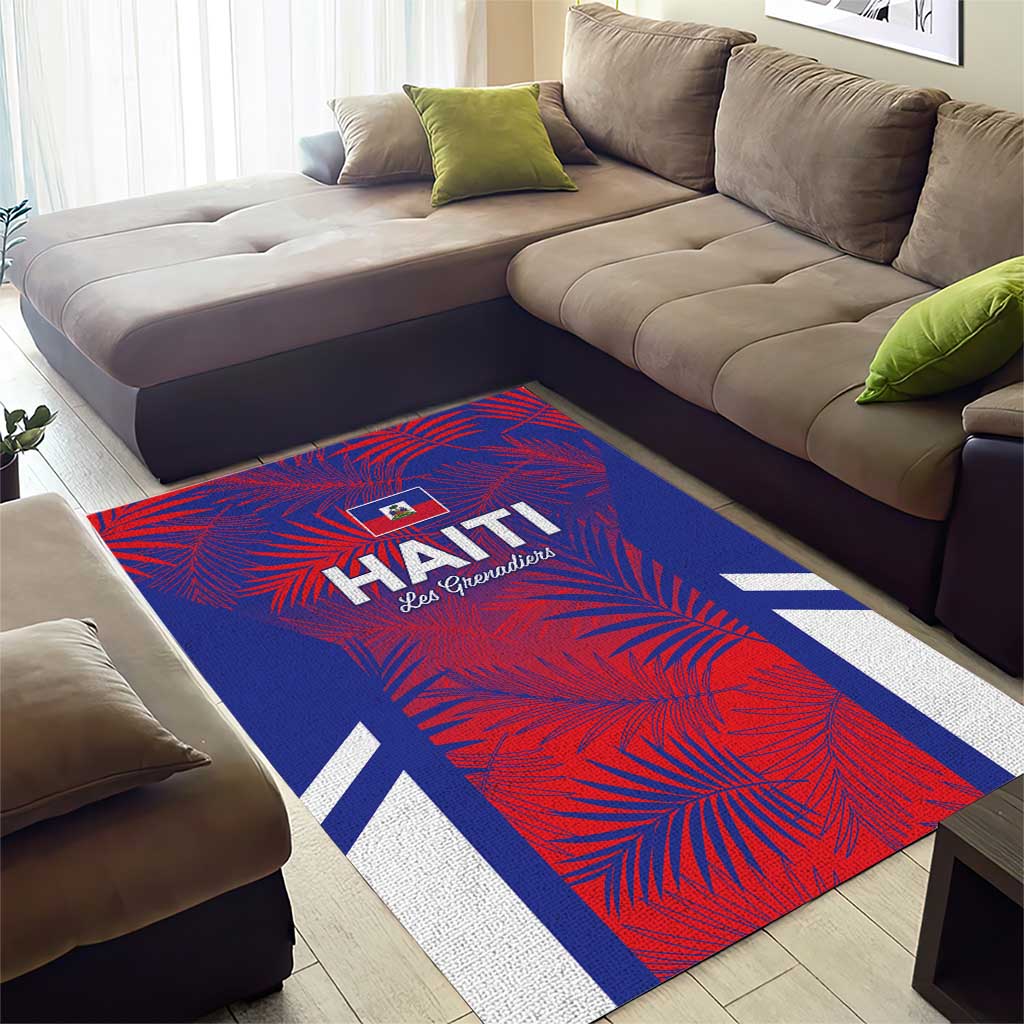 Les Grenadiers Haiti Football Area Rug Tropical Vibes - African Pride