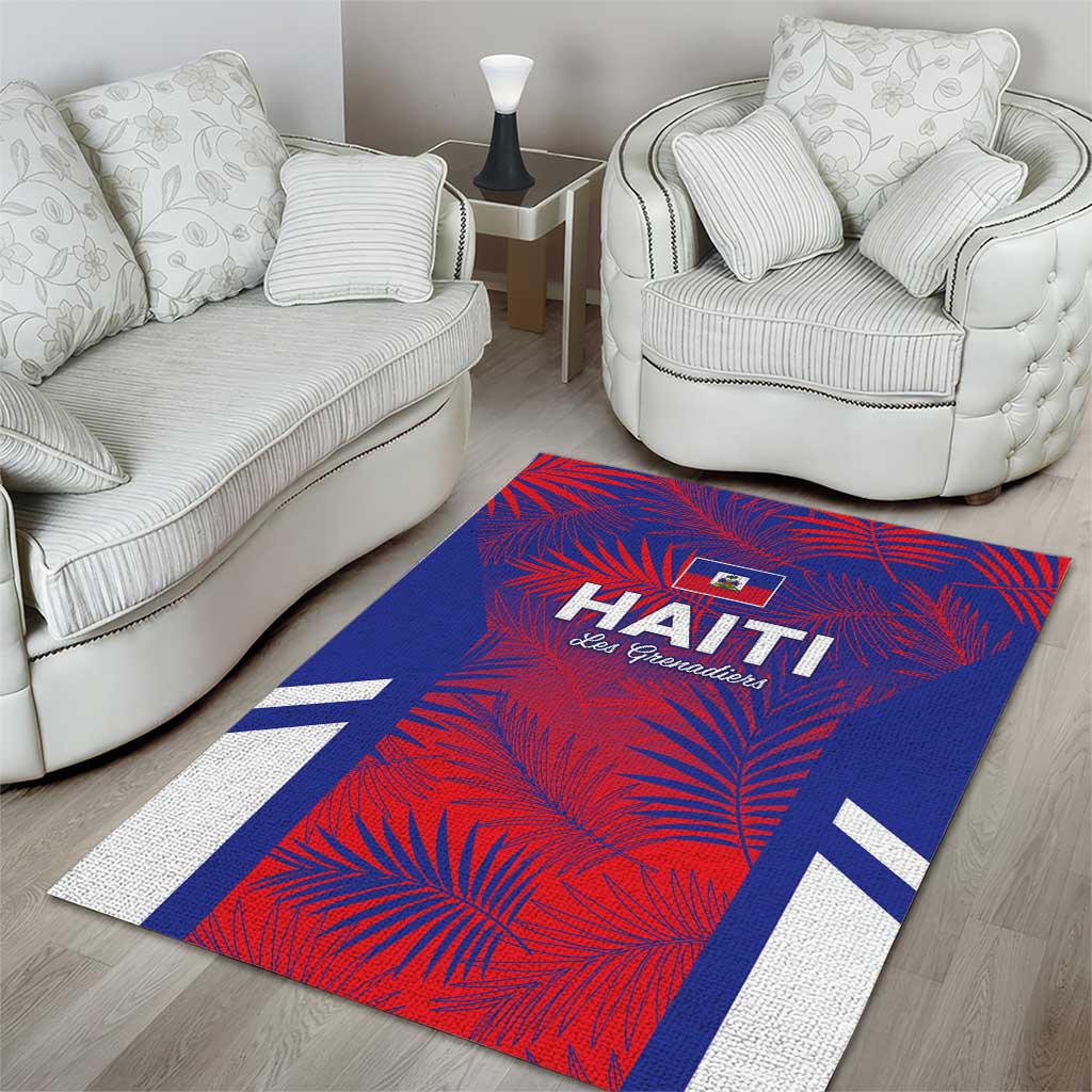 Les Grenadiers Haiti Football Area Rug Tropical Vibes - African Pride