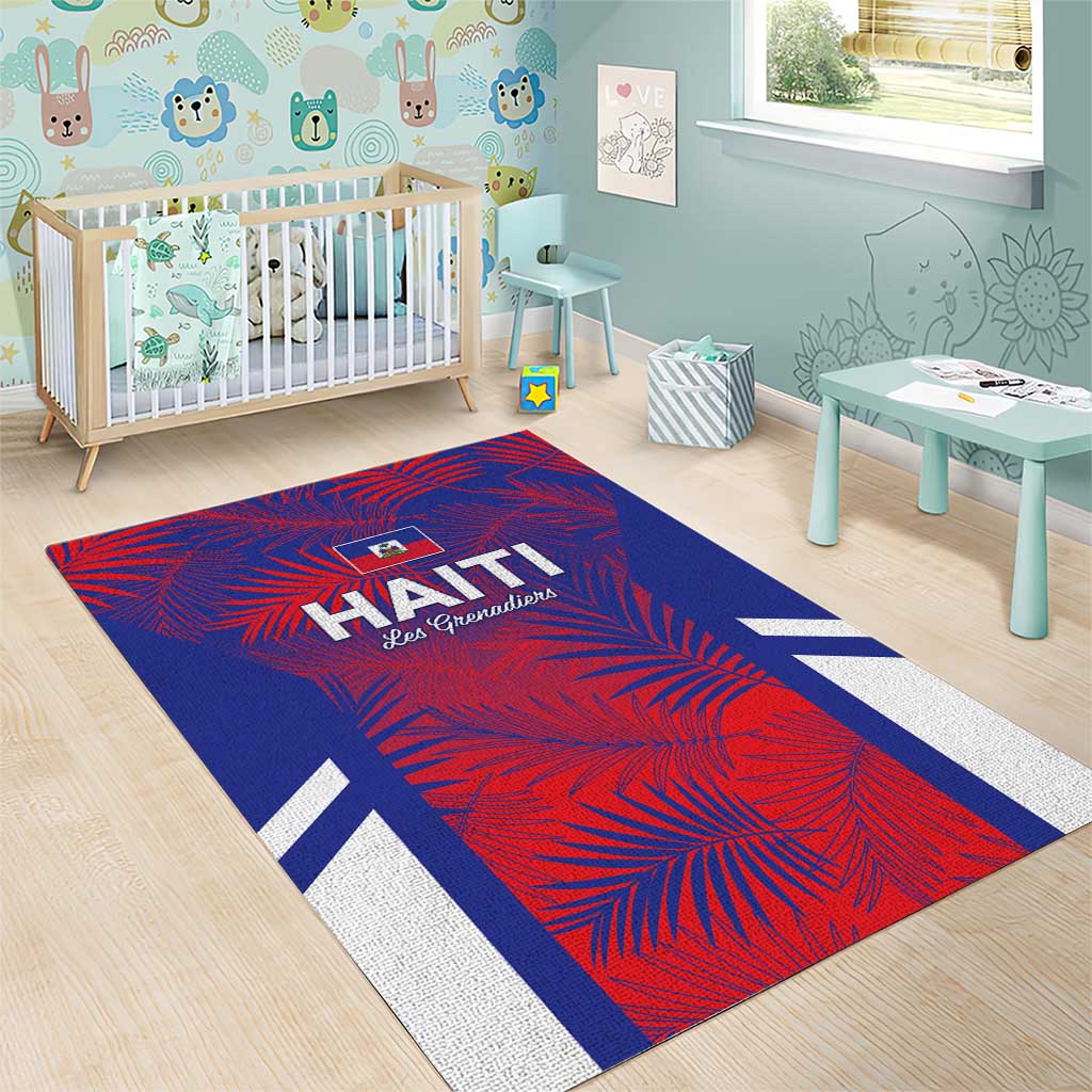 Les Grenadiers Haiti Football Area Rug Tropical Vibes - African Pride