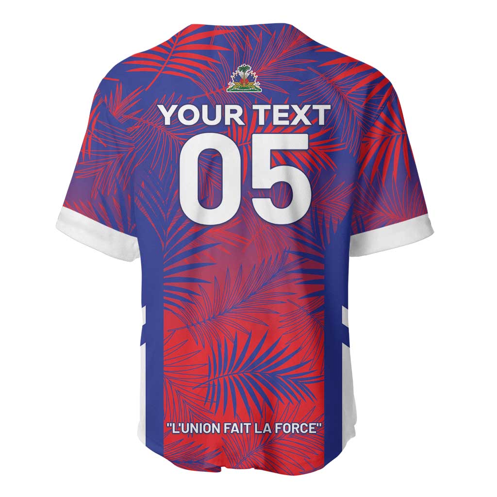 Custom Les Grenadiers Haiti Football Baseball Jersey Tropical Vibes LT05