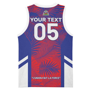 Custom Les Grenadiers Haiti Football Basketball Jersey Tropical Vibes - African Pride