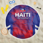 Les Grenadiers Haiti Football Beach Blanket Tropical Vibes - African Pride