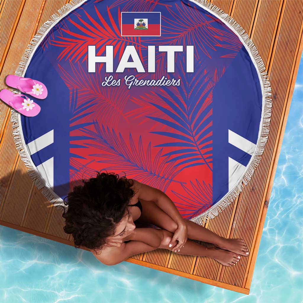 Les Grenadiers Haiti Football Beach Blanket Tropical Vibes - African Pride