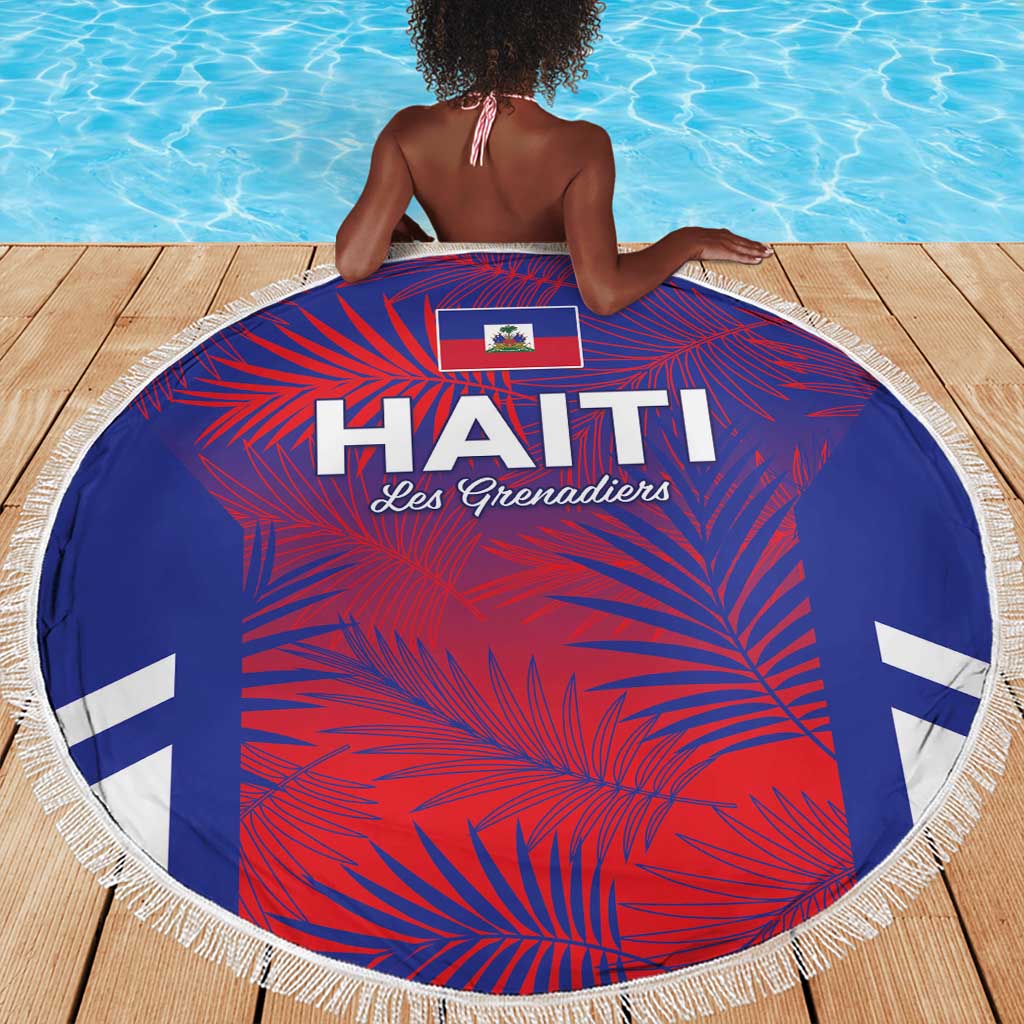 Les Grenadiers Haiti Football Beach Blanket Tropical Vibes - African Pride
