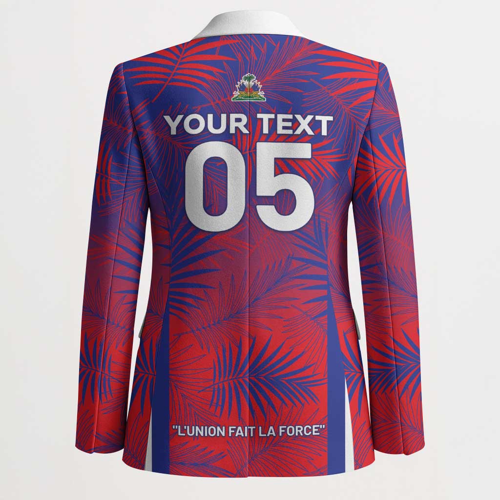 Custom Les Grenadiers Haiti Football Blazer Tropical Vibes