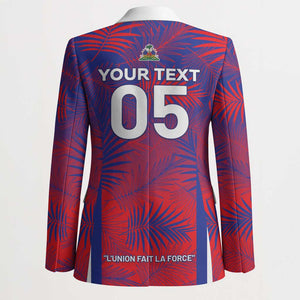 Custom Les Grenadiers Haiti Football Blazer Tropical Vibes