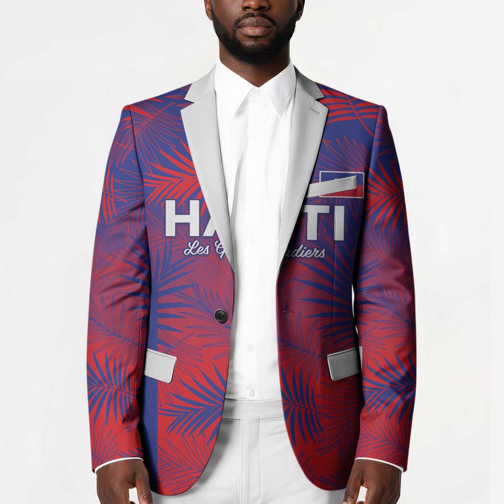Custom Les Grenadiers Haiti Football Blazer Tropical Vibes