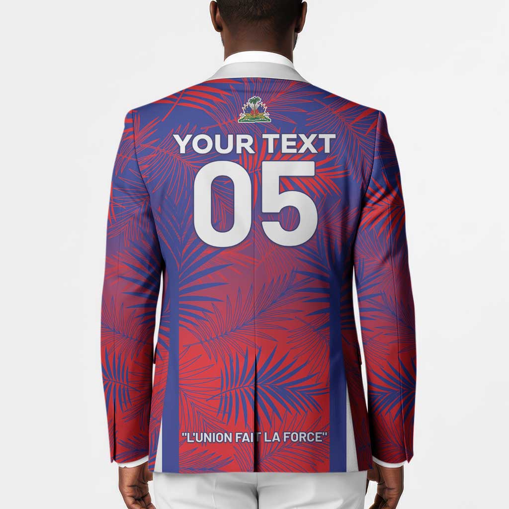 Custom Les Grenadiers Haiti Football Blazer Tropical Vibes