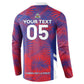 Custom Les Grenadiers Haiti Football Button Sweatshirt Tropical Vibes