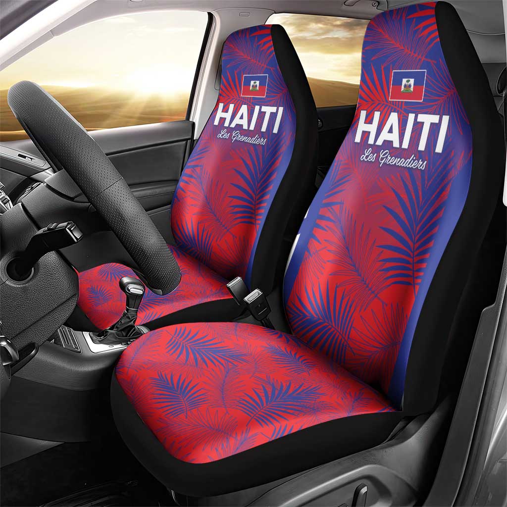 Les Grenadiers Haiti Football Car Seat Cover Tropical Vibes - African Pride