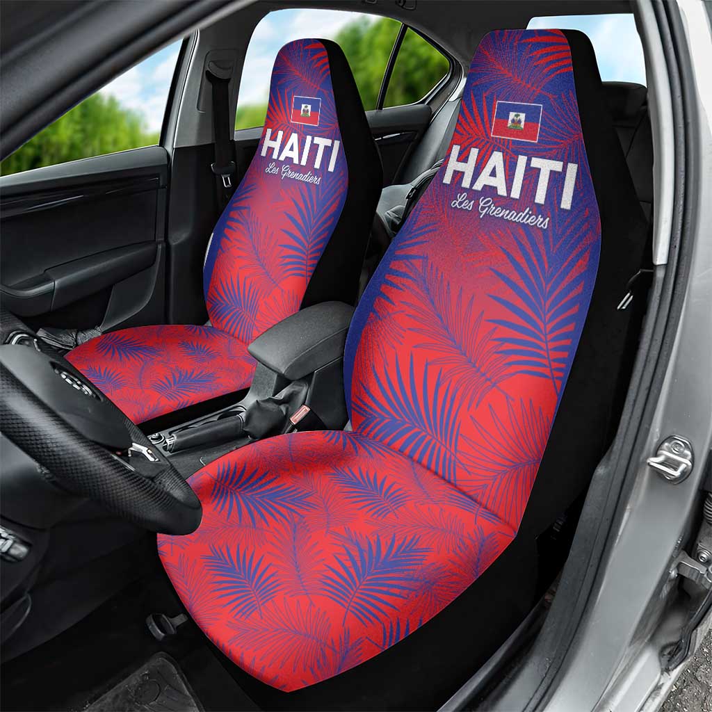 Les Grenadiers Haiti Football Car Seat Cover Tropical Vibes - African Pride