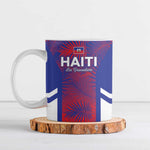 Custom Les Grenadiers Haiti Football Ceramic Mug Tropical Vibes