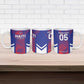 Custom Les Grenadiers Haiti Football Ceramic Mug Tropical Vibes