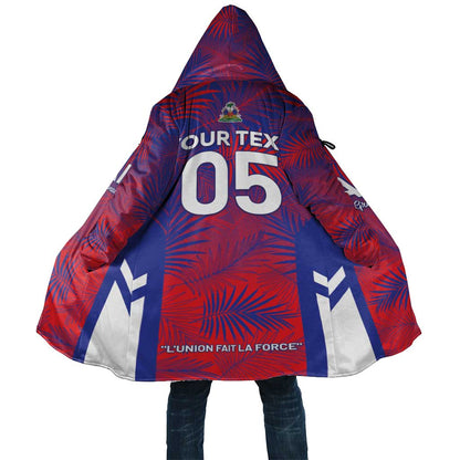 Custom Les Grenadiers Haiti Football Cloak Tropical Vibes