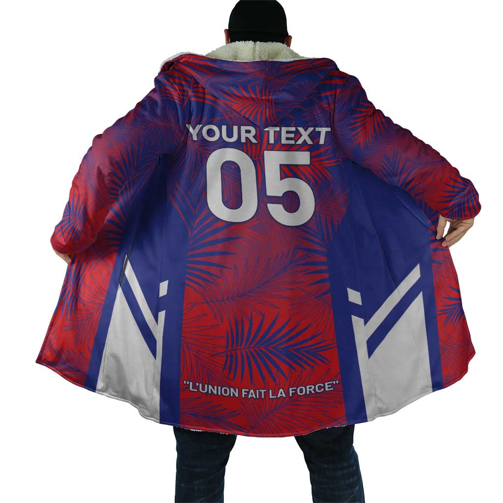 Custom Les Grenadiers Haiti Football Cloak Tropical Vibes