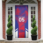 Custom Les Grenadiers Haiti Football Door Cover Tropical Vibes