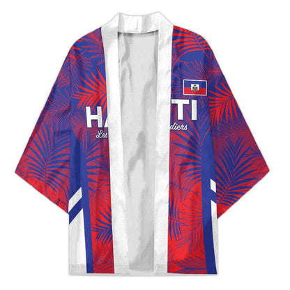 Custom Les Grenadiers Haiti Football Kimono Tropical Vibes