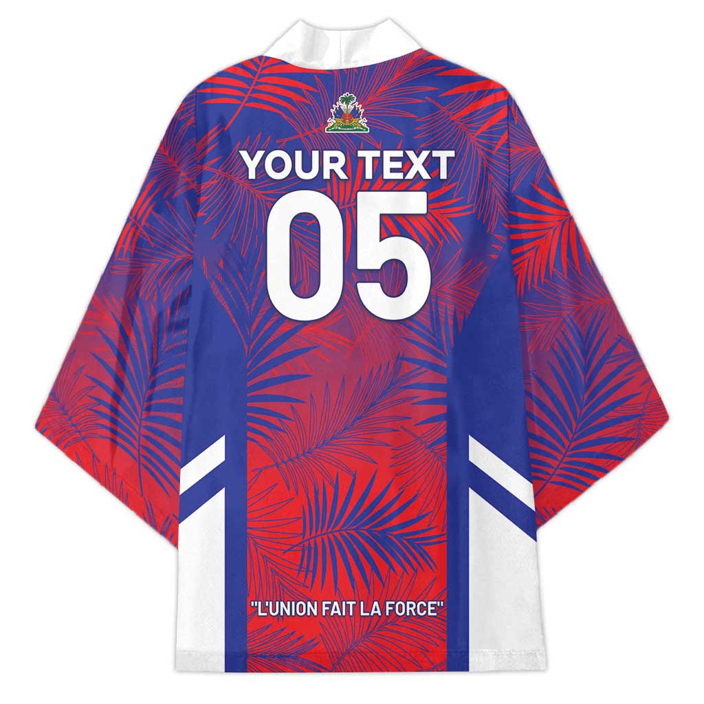 Custom Les Grenadiers Haiti Football Kimono Tropical Vibes