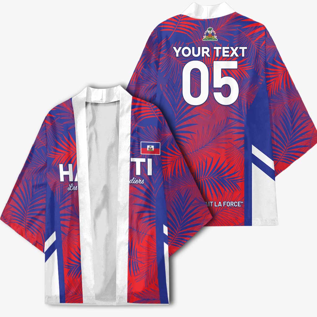 Custom Les Grenadiers Haiti Football Kimono Tropical Vibes