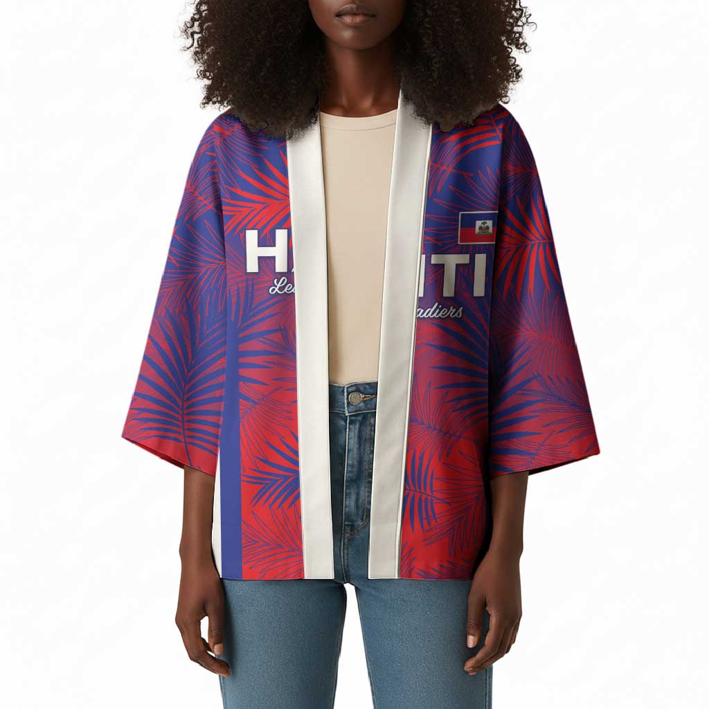 Custom Les Grenadiers Haiti Football Kimono Tropical Vibes