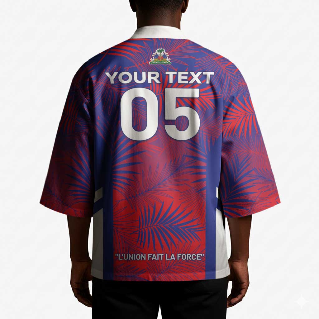 Custom Les Grenadiers Haiti Football Kimono Tropical Vibes
