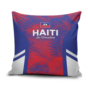 Les Grenadiers Haiti Football Pillow Cover Tropical Vibes