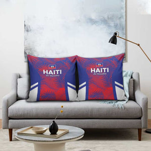 Les Grenadiers Haiti Football Pillow Cover Tropical Vibes
