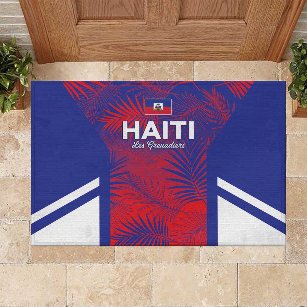 Les Grenadiers Haiti Football Rubber Doormat Tropical Vibes - African Pride