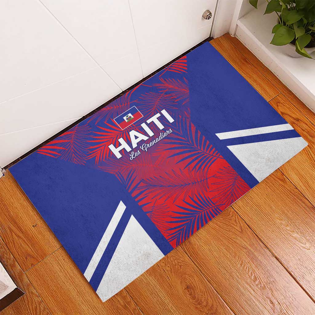 Les Grenadiers Haiti Football Rubber Doormat Tropical Vibes - African Pride
