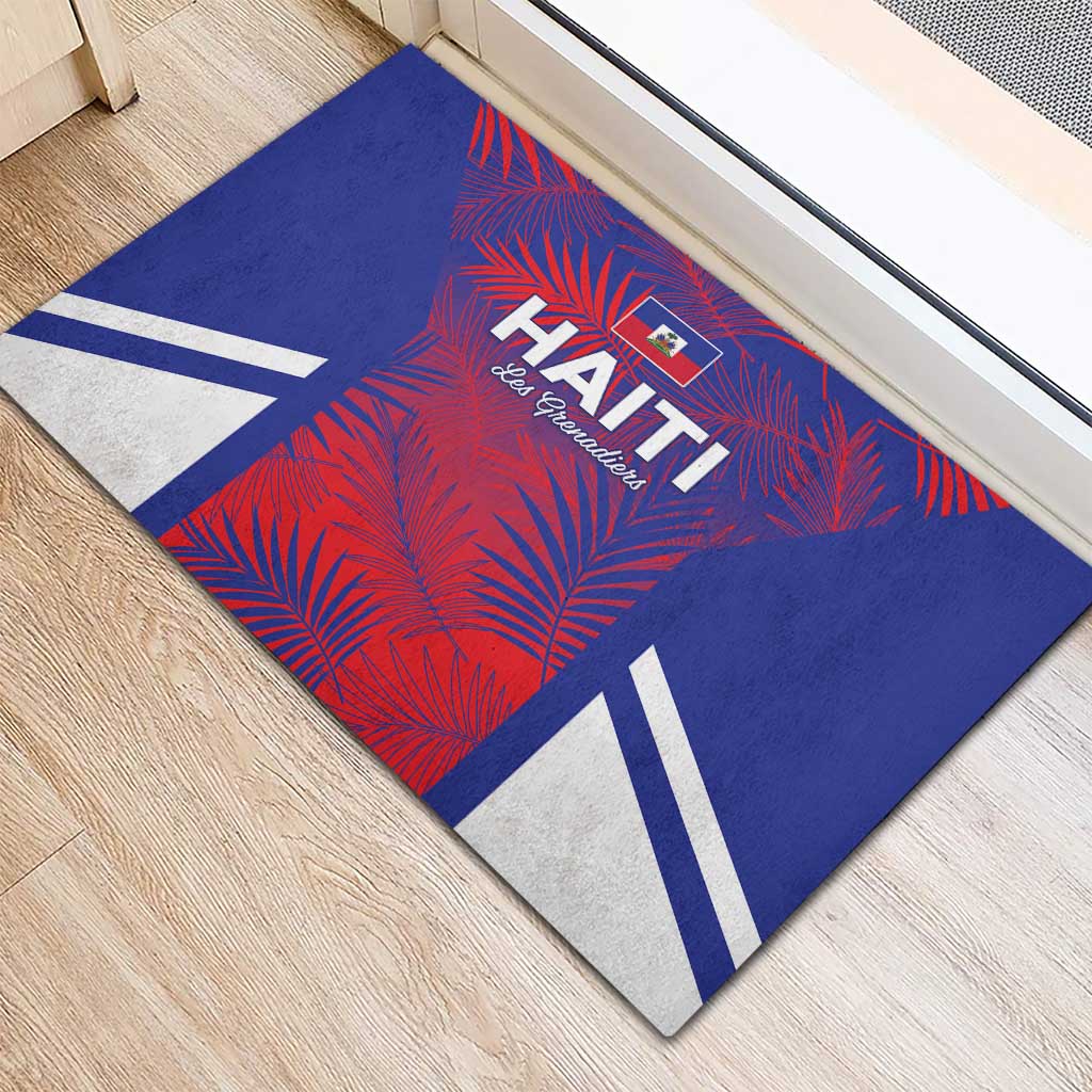 Les Grenadiers Haiti Football Rubber Doormat Tropical Vibes - African Pride