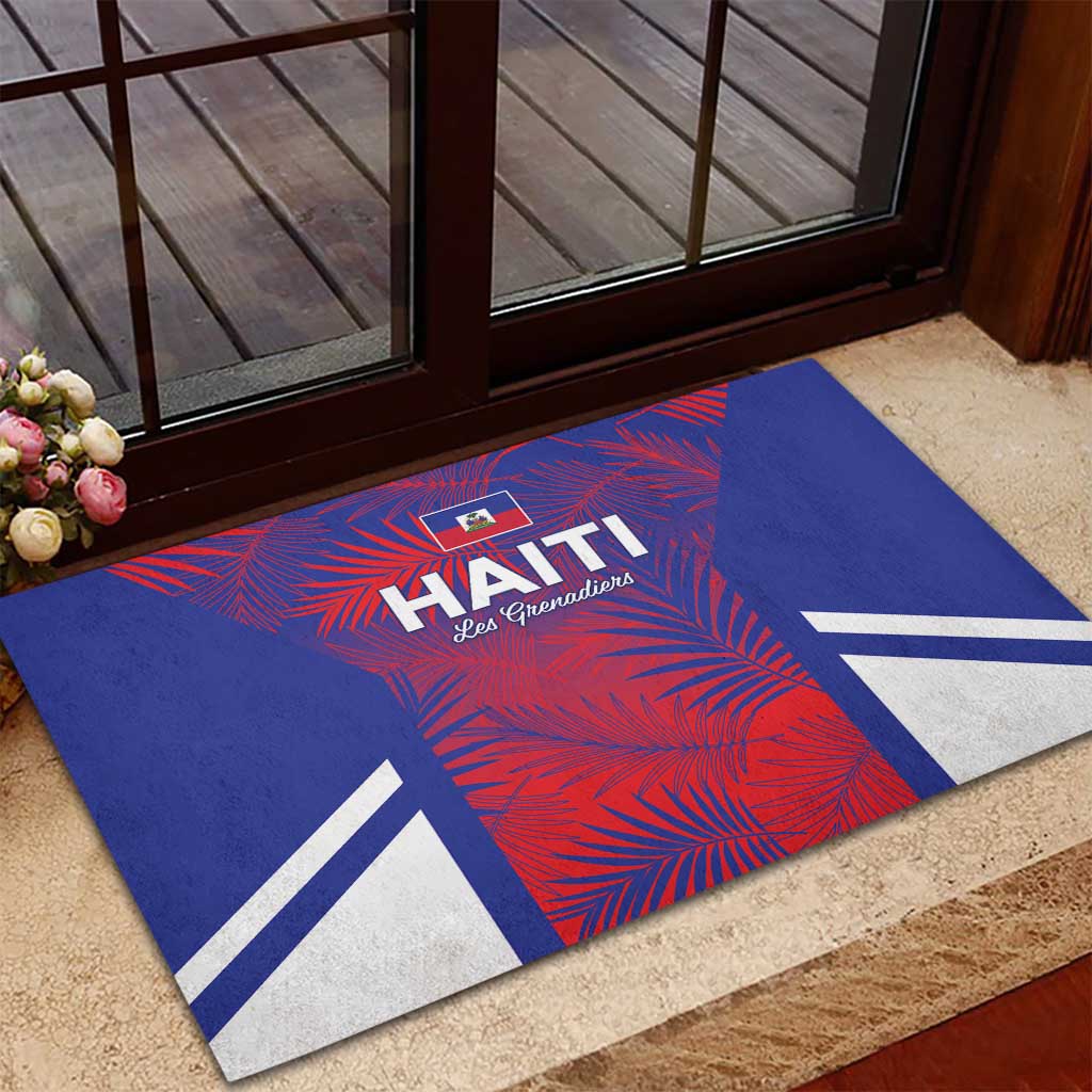 Les Grenadiers Haiti Football Rubber Doormat Tropical Vibes - African Pride