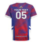 Custom Les Grenadiers Haiti Football Rugby Jersey Tropical Vibes LT05