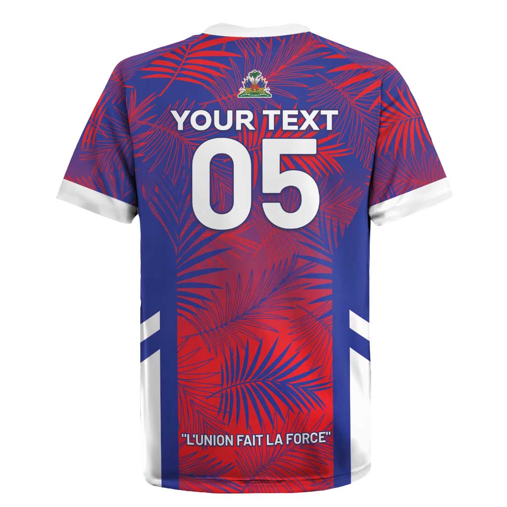 Custom Les Grenadiers Haiti Football Rugby Jersey Tropical Vibes LT05