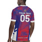 Custom Les Grenadiers Haiti Football Rugby Jersey Tropical Vibes LT05