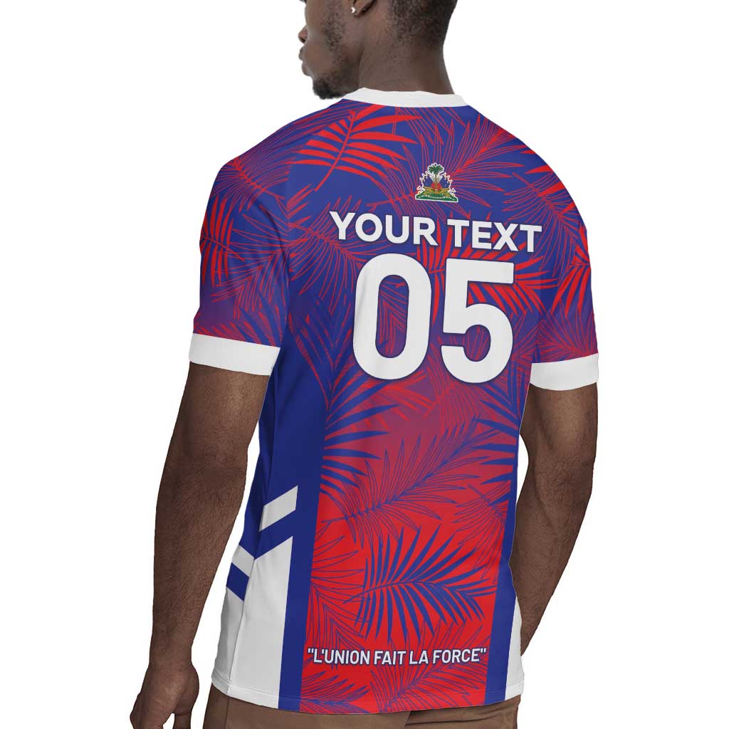 Custom Les Grenadiers Haiti Football Rugby Jersey Tropical Vibes LT05