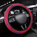 Les Grenadiers Haiti Football Steering Wheel Cover Tropical Vibes - African Pride