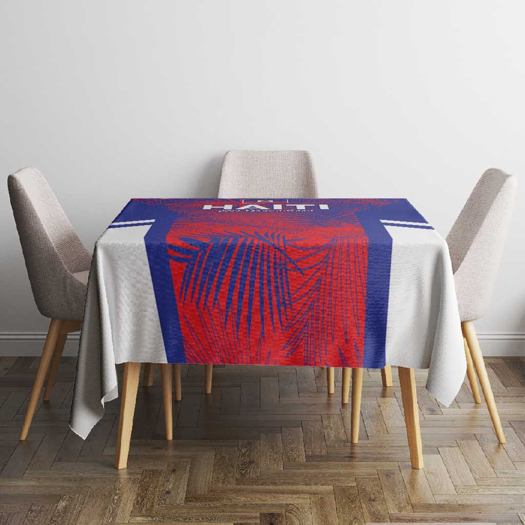 Les Grenadiers Haiti Football Tablecloth Tropical Vibes - African Pride
