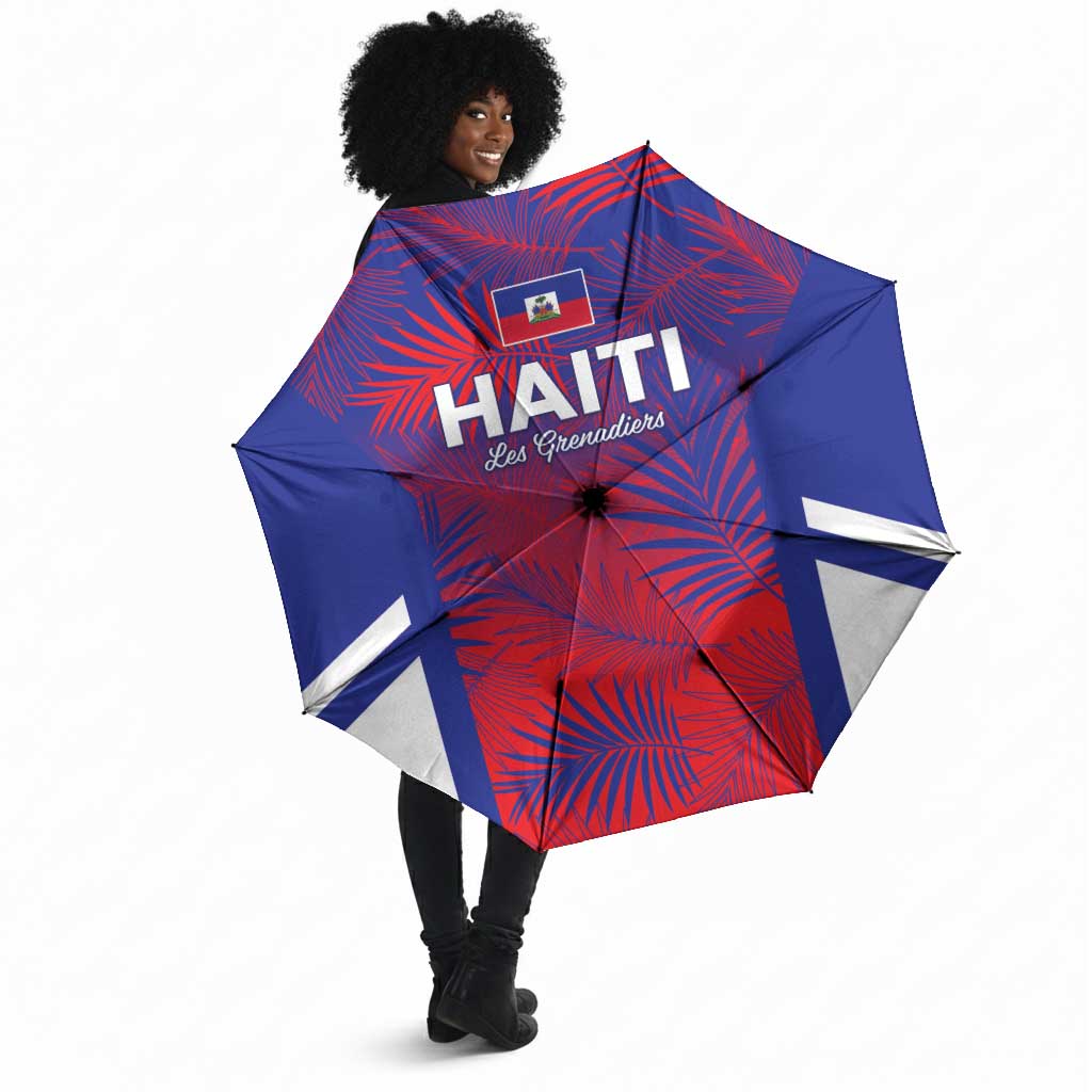 Les Grenadiers Haiti Football Umbrella Tropical Vibes
