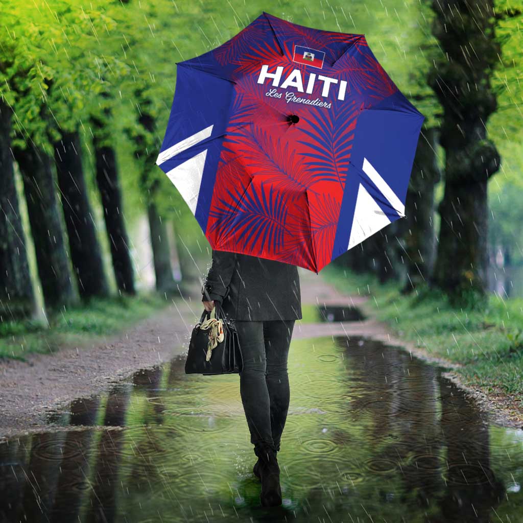 Les Grenadiers Haiti Football Umbrella Tropical Vibes