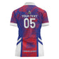 Custom Les Grenadiers Haiti Football Women Polo Shirt Tropical Vibes LT05