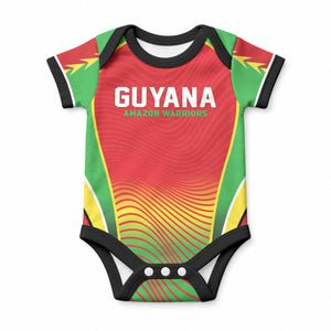 Custom Guyana 2026 Cricket Baby Onesie Come On Warriors