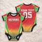 Custom Guyana 2026 Cricket Baby Onesie Come On Warriors