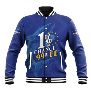 Custom Cape Verde Football Baseball Jacket Blue Sharks Still Undefeated