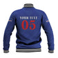 Custom Cape Verde Football Baseball Jacket Blue Sharks Still Undefeated