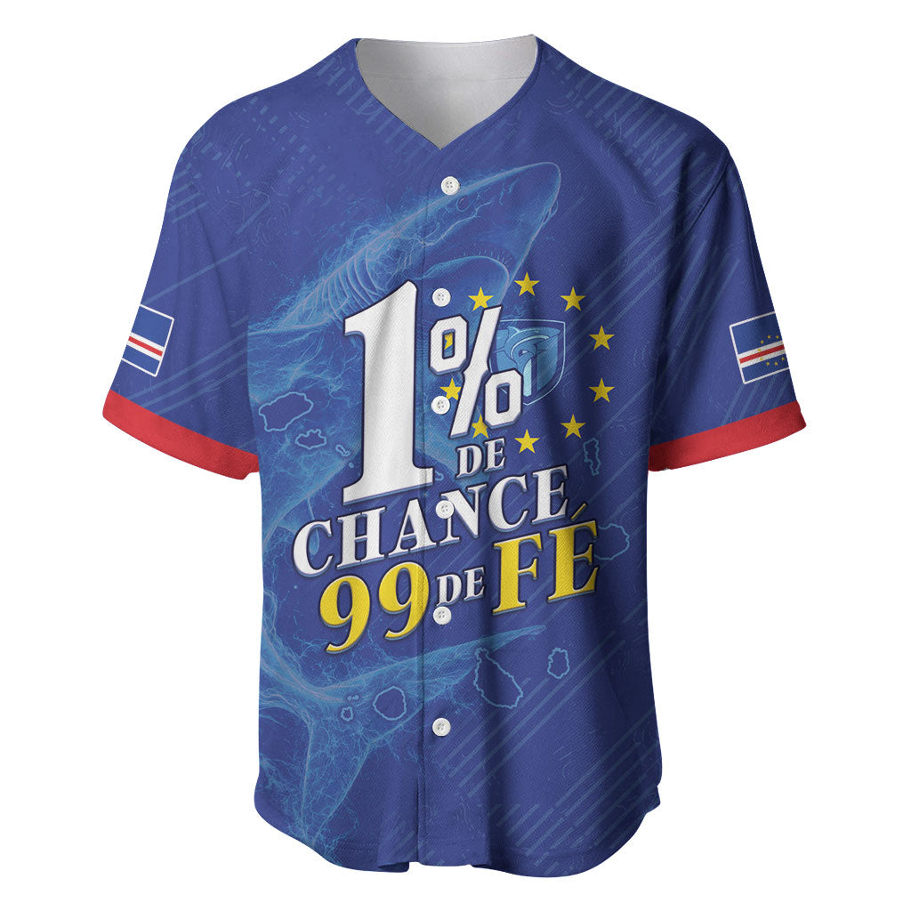 Custom Cape Verde Football Baseball Jersey Blue Sharks Still Undefeated