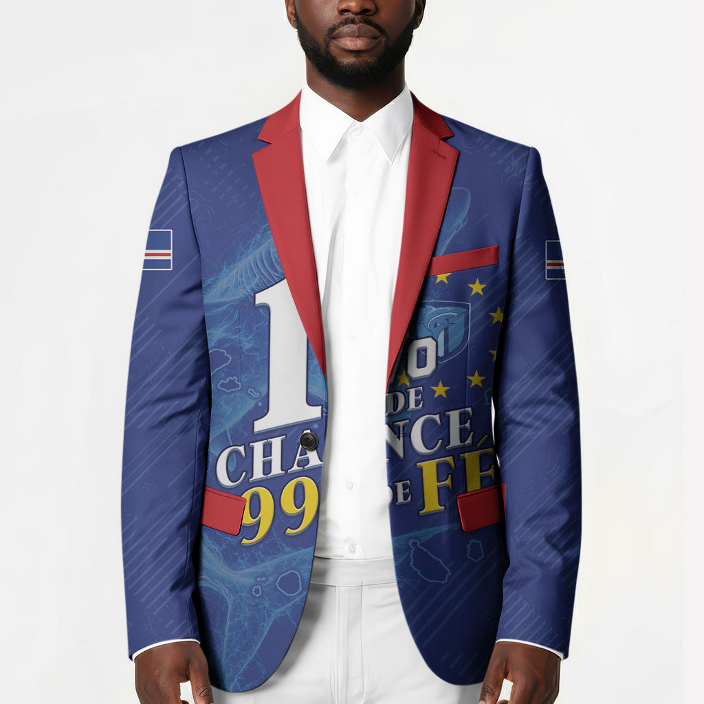 Custom Cape Verde Football Blazer Blue Sharks Still Undefeated
