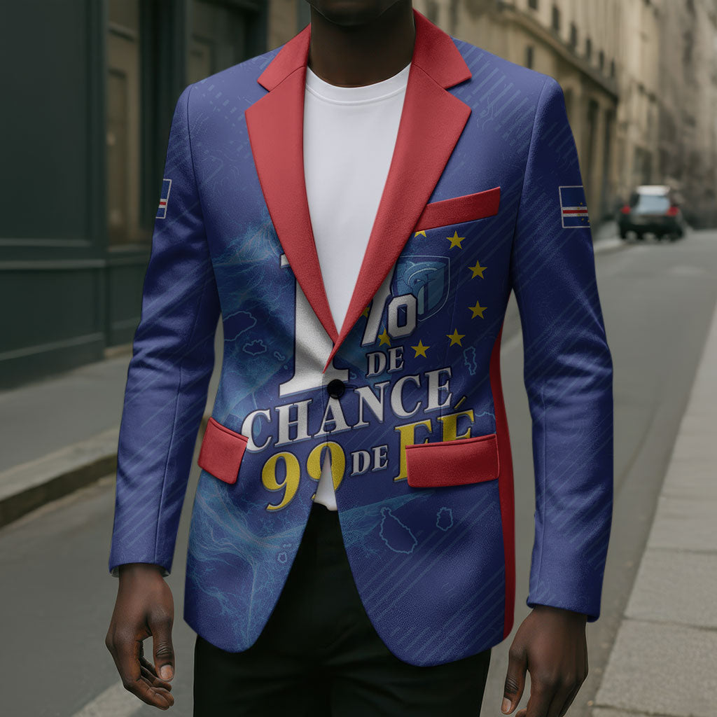 Custom Cape Verde Football Blazer Blue Sharks Still Undefeated